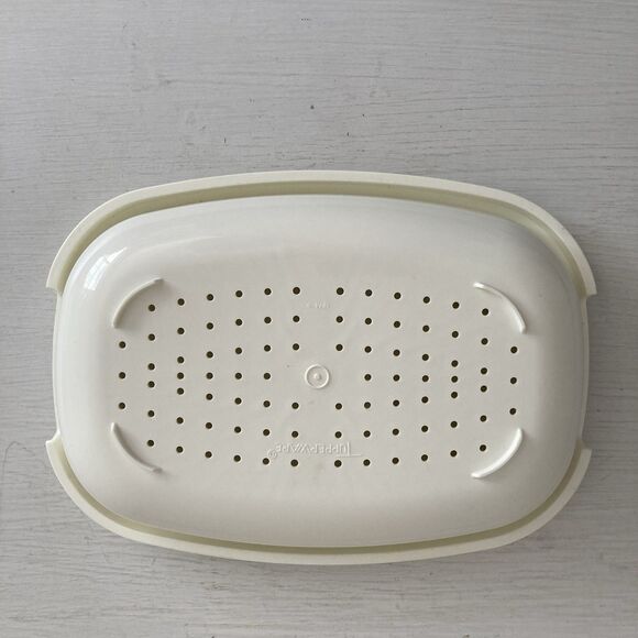 Tupperware Vintage 3 Piece Vegetable Rice Steamer Harvest Gold 1273-3 USA - Picture 4 of 7